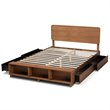 Bowery Hill Brown Finished Wood 4-Drawer Full Size Platform Storage Bed