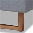 Bowery Hill Full Size Dark Gray Upholstered Wood Platform Bed