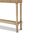 Bowery Hill Oak Brown Finished Wood 3-Drawer Entryway Console Table
