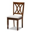 Bowery Hill Grey Upholstered Walnut Finished 7-Piece Dining Set