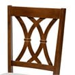 Bowery Hill Grey Upholstered Walnut Finished 7-Piece Dining Set