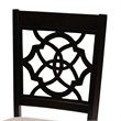 Bowery Hill Sand Fabric Espresso Finished 2-Piece Dining Chair Set