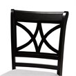 Bowery Hill Gray Upholstered Espresso Finished 2-Piece Pub Chairs