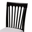 Bowery Hill Gray Upholstered Espresso Finished Wood 7-Piece Dining Set