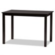 Bowery Hill Gray Upholstered Espresso Finished Wood 5-Piece Dining Set