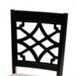Bowery Hill Sand Upholstered Espresso Finished Wood 7-Piece Dining Set