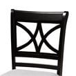 Bowery Hill Gray Upholstered Espresso Finished Wood 5-Piece Pub Set