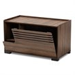 Bowery Hill Walnut Brown Finished Cat Litter Box Cover House