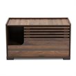 Bowery Hill Walnut Brown Finished Cat Litter Box Cover House