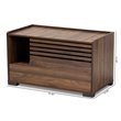 Bowery Hill Walnut Brown Finished Cat Litter Box Cover House