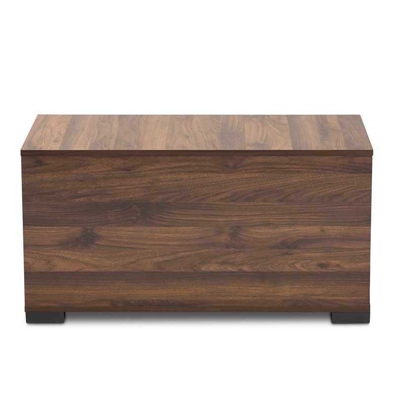 Bowery Hill Modern Walnut Brown Finished Cat Litter Box Cover House