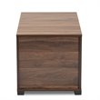 Bowery Hill Modern Walnut Brown Finished Cat Litter Box Cover House