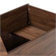 Bowery Hill Modern Walnut Brown Finished Cat Litter Box Cover House