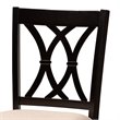 Bowery Hill Contemporary Brown Upholstered Espresso Wood 2-Piece Bar Stool Set