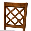 Bowery Hill Gray Upholstered Walnut Wood 4-Piece Dining Chair Set