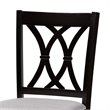 Bowery Hill Gray Upholstered Espresso Wood 2-Piece Bar Stool Set