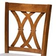 Bowery Hill Contemporary Gray Upholstered Walnut Wood 2-Piece Bar Stool Set