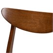Bowery Hill Beige Upholstered Wood 4-Piece Dining Chair Set