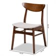 Bowery Hill Gray Upholstered Wood 4-Piece Dining Chair Set