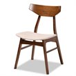 Bowery Hill Beige Upholstered Wood 5-Piece Dining Set