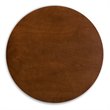 Bowery Hill Gray Upholstered Walnut Wood 5-Piece Dining Set