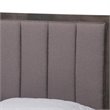 Bowery Hill Gray and Oak Finished Wood Queen Platform Canopy Bed