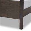Bowery Hill Gray and Oak Finished Wood Queen Platform Canopy Bed