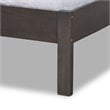 Bowery Hill Gray and Oak Finished Wood Queen Size Panel Bed