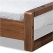 Bowery Hill Walnut Finished Wood Expandable Twin to King Size Bed Frame