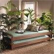 Bowery Hill Walnut Finished Wood Expandable Twin to King Size Bed Frame