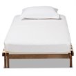 Bowery Hill Walnut Finished Wood Expandable Twin to King Size Bed Frame