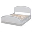 Bowery Hill White Finished Wood Full Size Storage Platform Bed