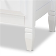 Bowery Hill Transitional 3-Drawer Wood Bedroom Chest in White