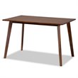 Bowery Hill Light Gray Fabric Upholstered Wood 5-Piece Dining Set