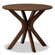 Bowery Hill Gray Fabric Upholstered Wood 5-Piece Dining Set