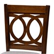 Bowery Hill Gray Upholstered Walnut Finished 5-Piece Wood Pub Set