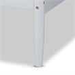 Bowery Hill Traditional Wood Twin Size Daybed with Tapered Legs in White