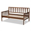Bowery Hill Walnut Brown Finished Wood Twin Size Daybed