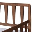 Bowery Hill Walnut Brown Finished Wood Twin Size Daybed