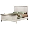 Bowery Hill Queen Wood Shutter Panel Bed in White
