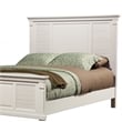 Bowery Hill Queen Wood Shutter Panel Bed in White