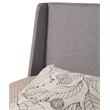 Bowery Hill Queen Upholstered Bed in Gray Linen