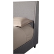 Bowery Hill Queen Upholstered Bed in Gray Linen