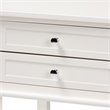 Bowery Hill White Finished 2-Drawer Wood Nightstand