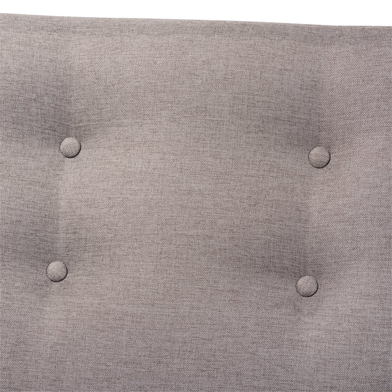 Bowery Hill Light Grey Upholstered 3-Piece Living Room Set