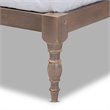 Bowery Hill Full Size Oak Finished Wood Platform Bed Frame