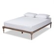 Bowery Hill Full Size Oak Finished Wood Platform Bed Frame