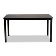 Bowery Hill Contemporary Chocolate Finished Rectangular Wood Dining Table