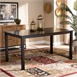 Bowery Hill Contemporary Chocolate Finished Rectangular Wood Dining Table
