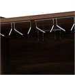 Bowery Hill Walnut Brown Finished Wood Wine Storage Cabinet